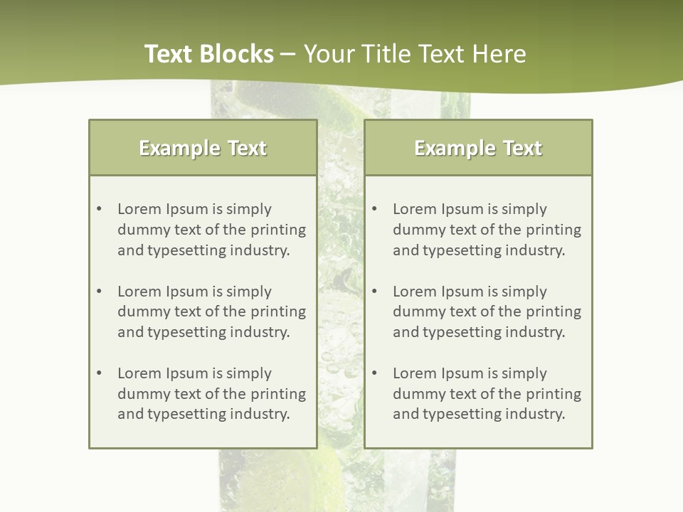 Tropical Fruit White PowerPoint Template