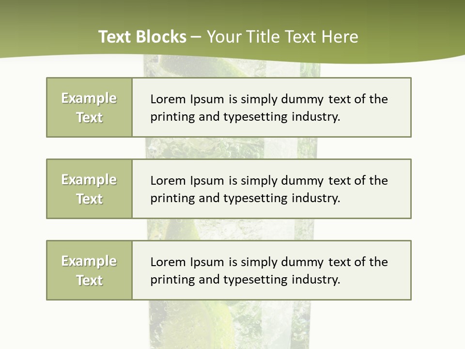 Tropical Fruit White PowerPoint Template