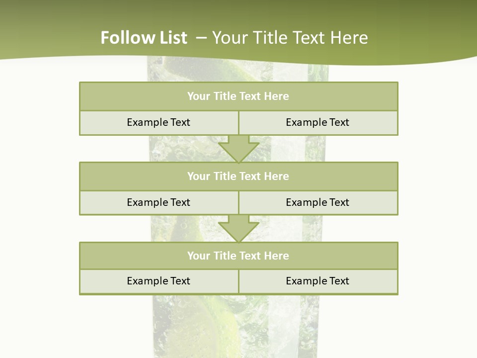 Tropical Fruit White PowerPoint Template