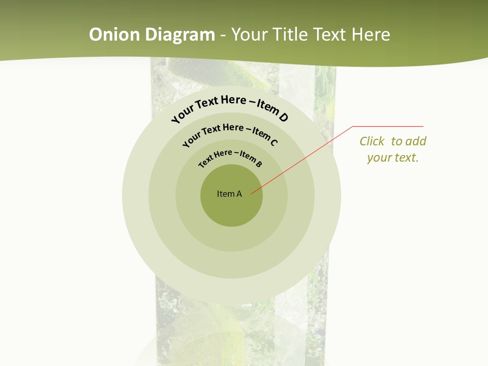 Tropical Fruit White PowerPoint Template