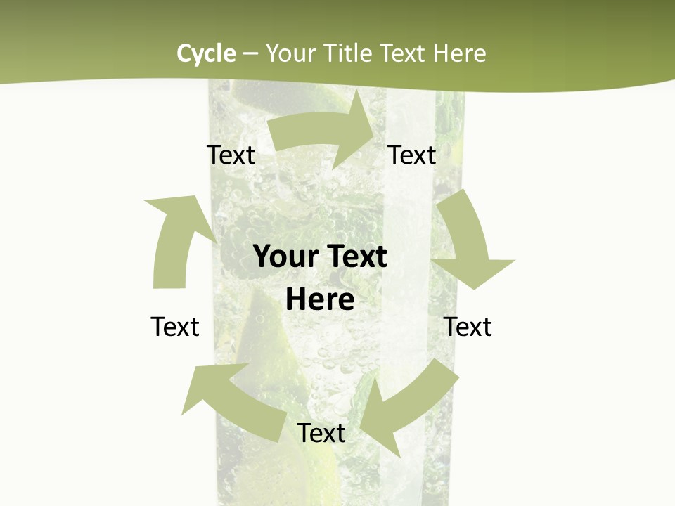 Tropical Fruit White PowerPoint Template