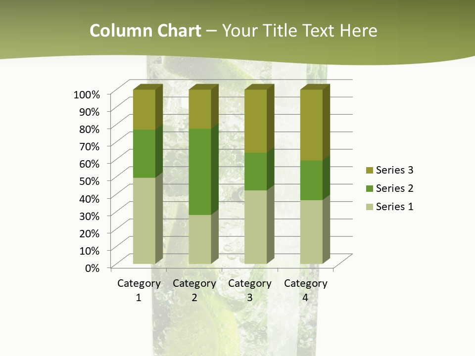 Tropical Fruit White PowerPoint Template