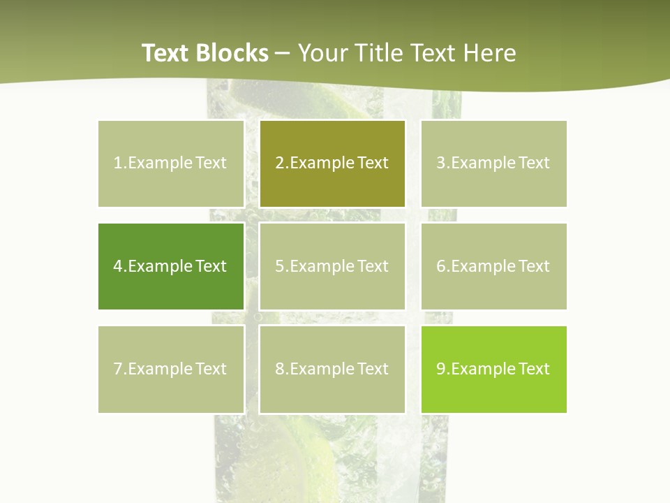 Tropical Fruit White PowerPoint Template