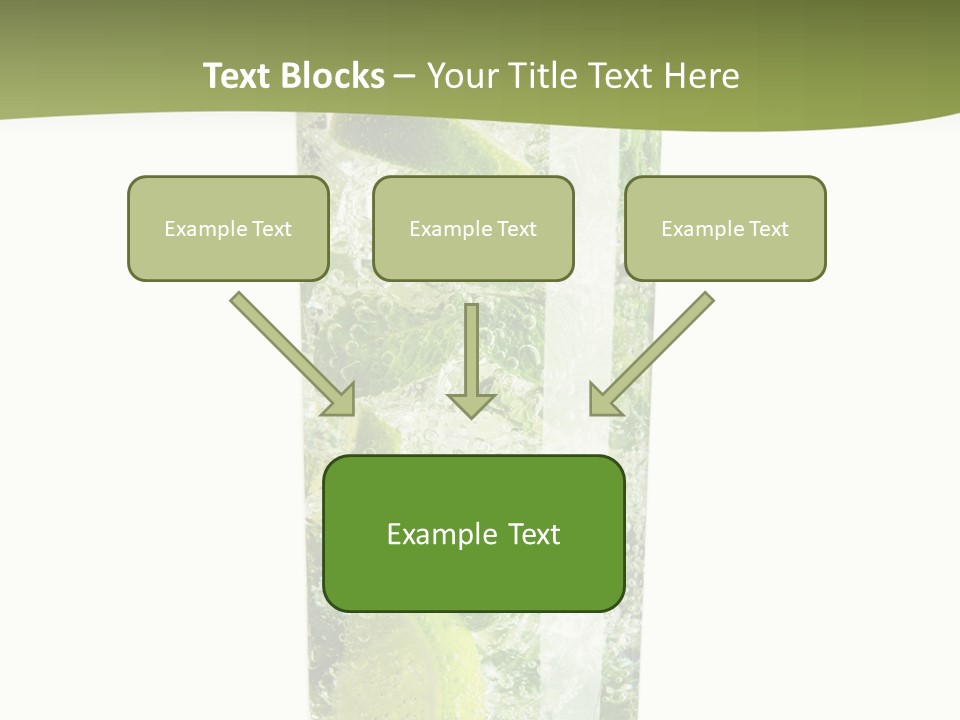 Tropical Fruit White PowerPoint Template
