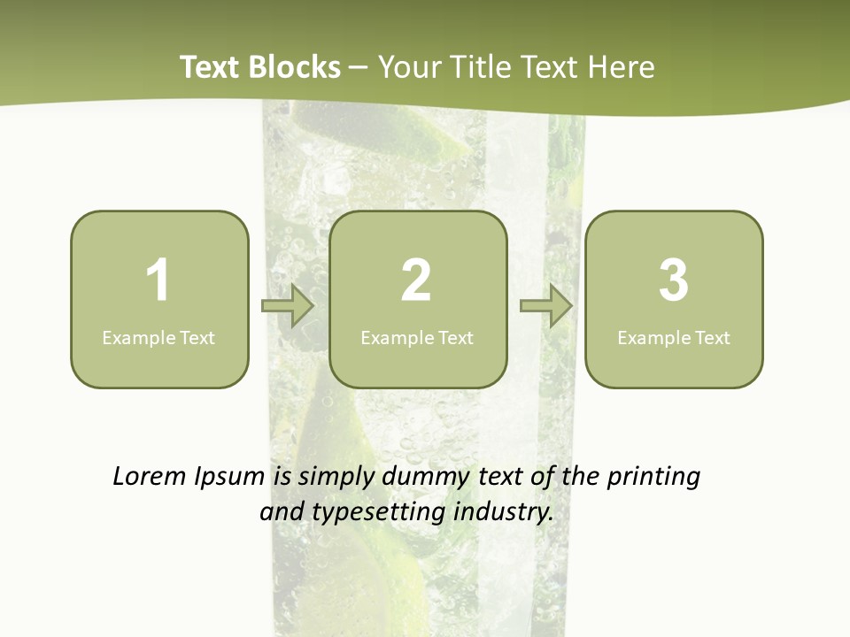 Tropical Fruit White PowerPoint Template