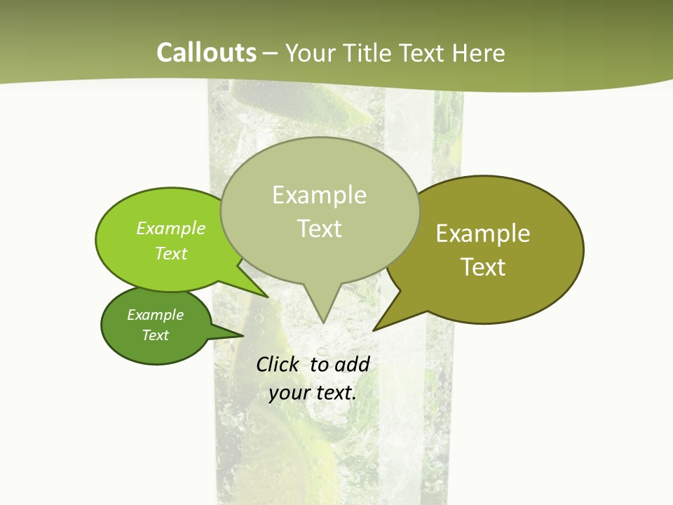 Tropical Fruit White PowerPoint Template