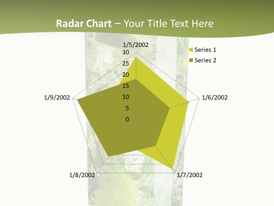 Tropical Fruit White PowerPoint Template