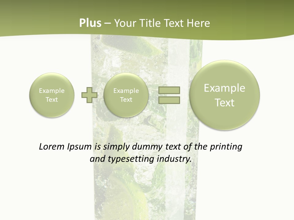 Tropical Fruit White PowerPoint Template