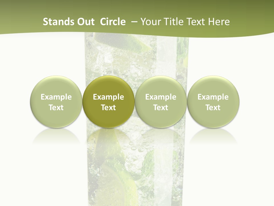 Tropical Fruit White PowerPoint Template