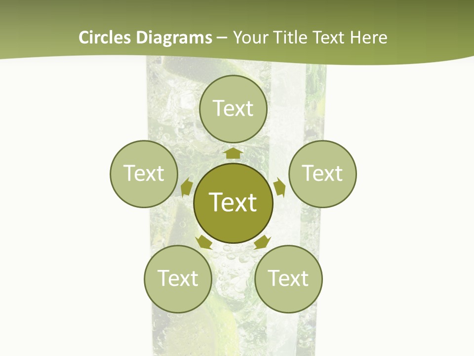 Tropical Fruit White PowerPoint Template