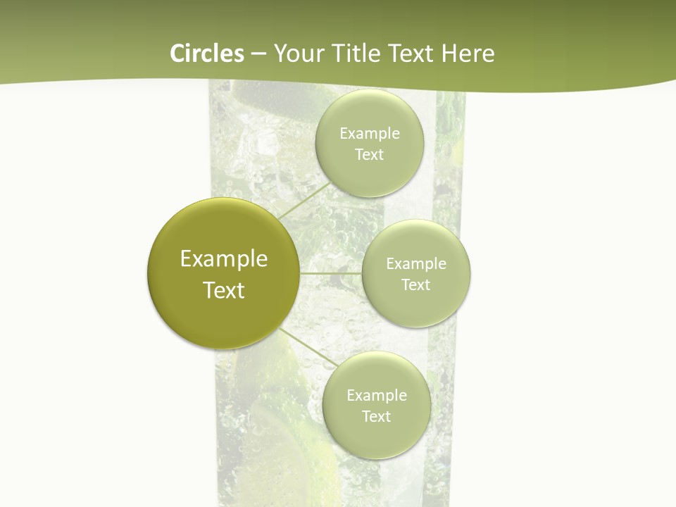 Tropical Fruit White PowerPoint Template