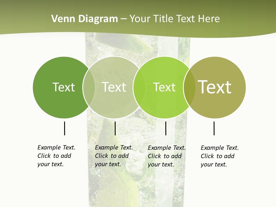 Tropical Fruit White PowerPoint Template