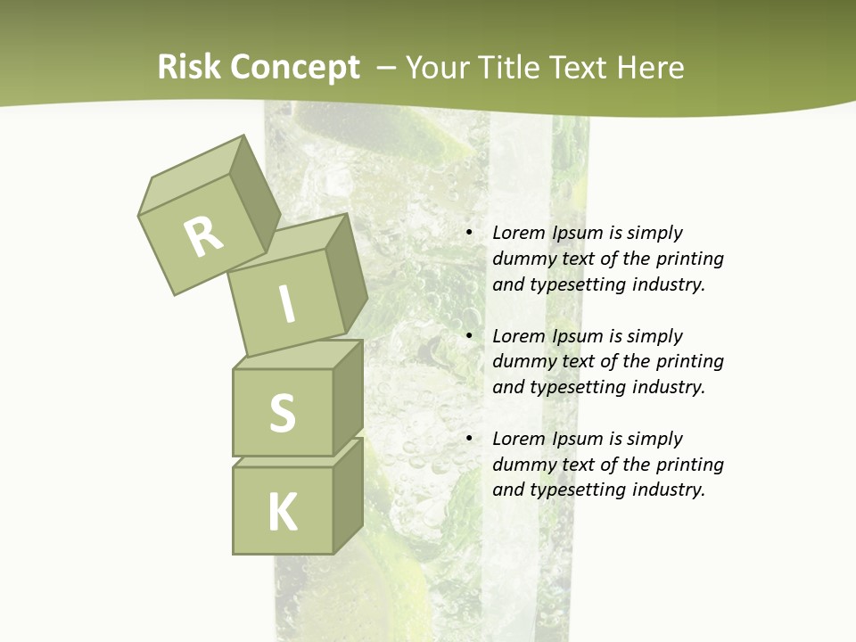 Tropical Fruit White PowerPoint Template