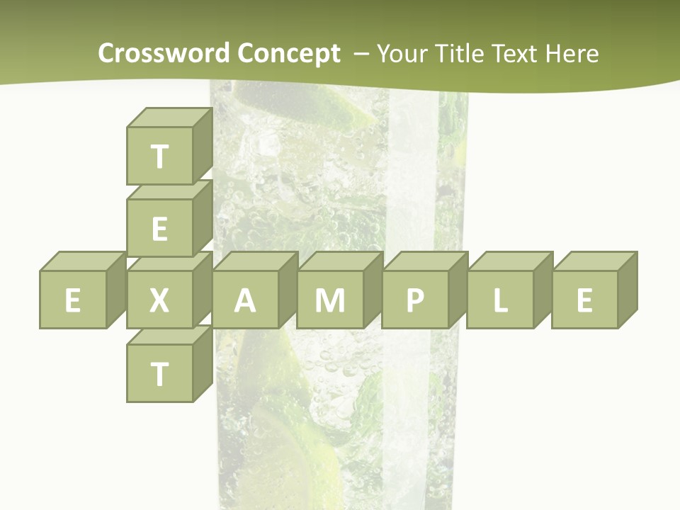 Tropical Fruit White PowerPoint Template