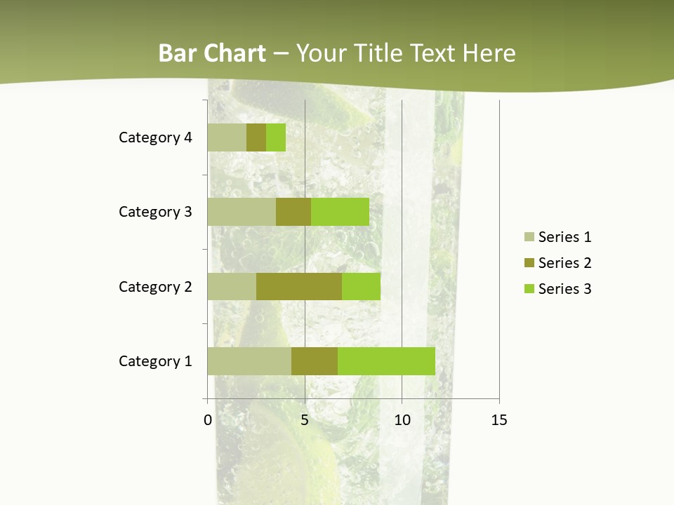 Tropical Fruit White PowerPoint Template