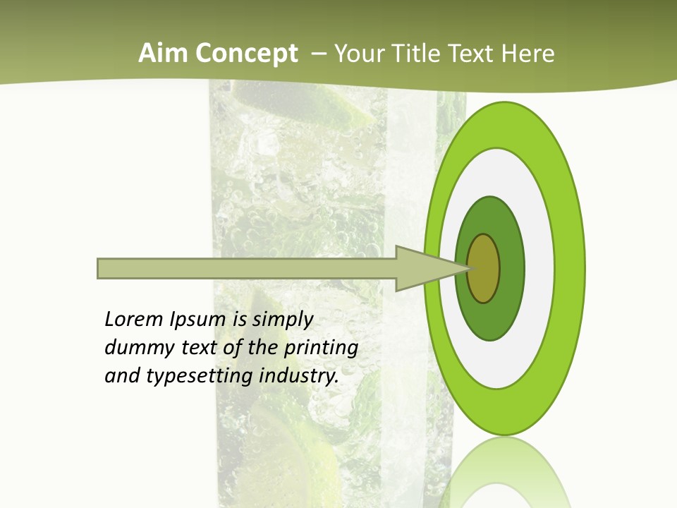 Tropical Fruit White PowerPoint Template
