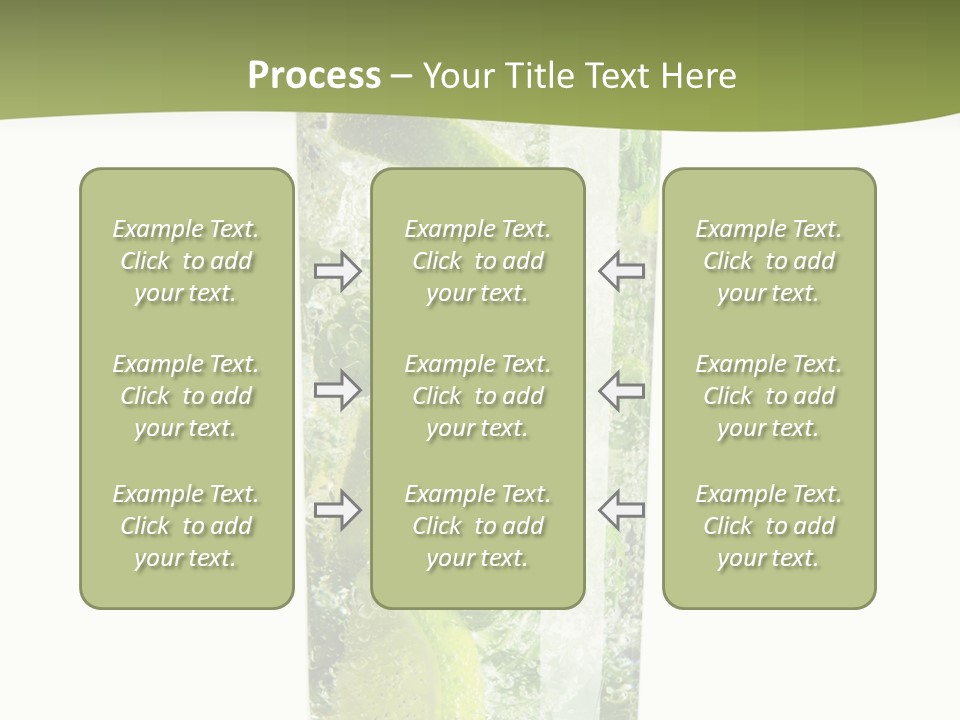 Tropical Fruit White PowerPoint Template