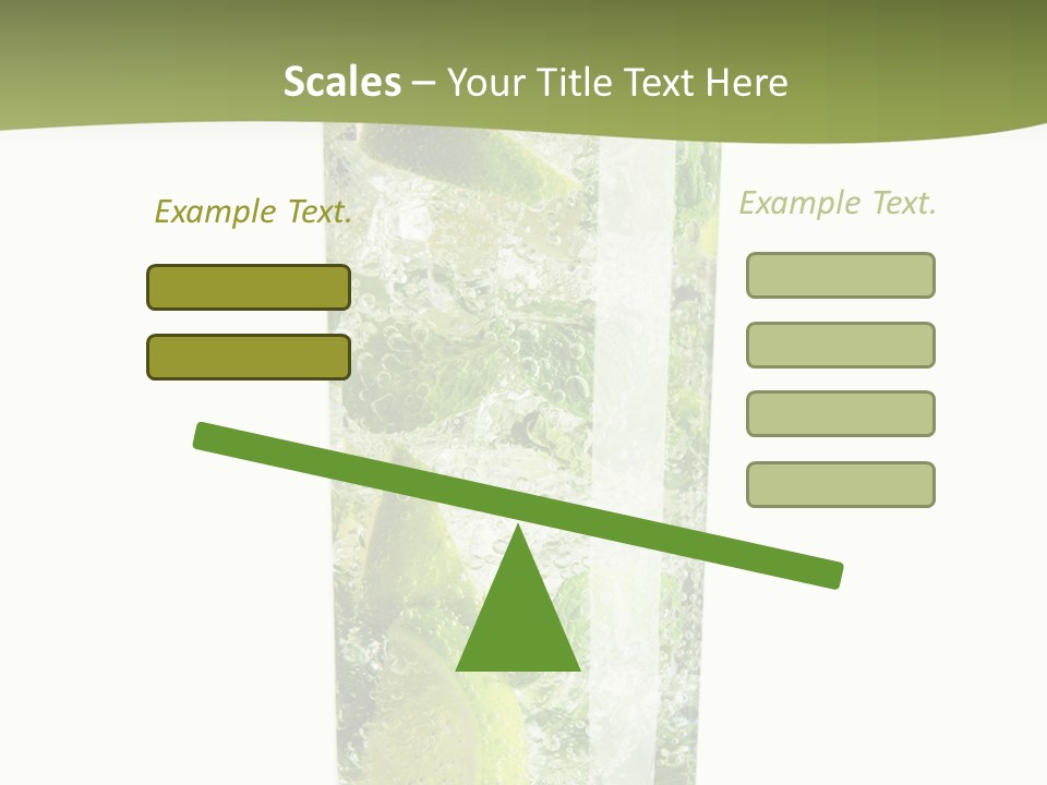 Tropical Fruit White PowerPoint Template