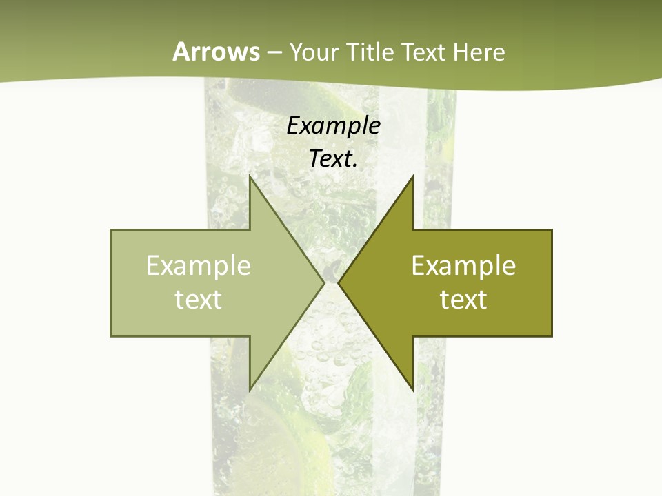 Tropical Fruit White PowerPoint Template