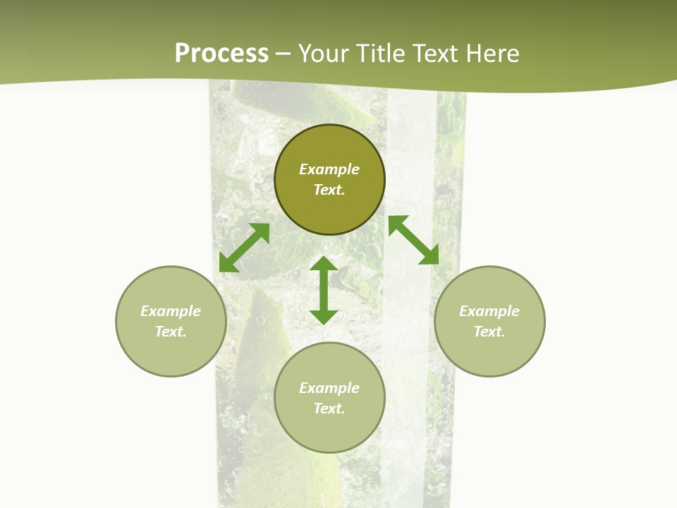 Tropical Fruit White PowerPoint Template