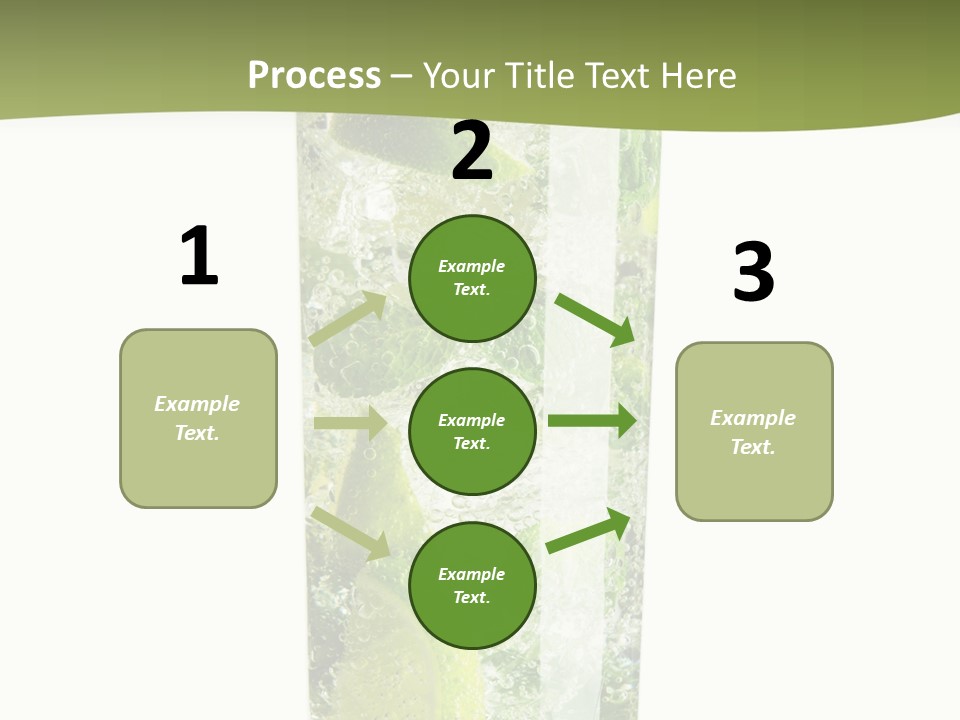 Tropical Fruit White PowerPoint Template