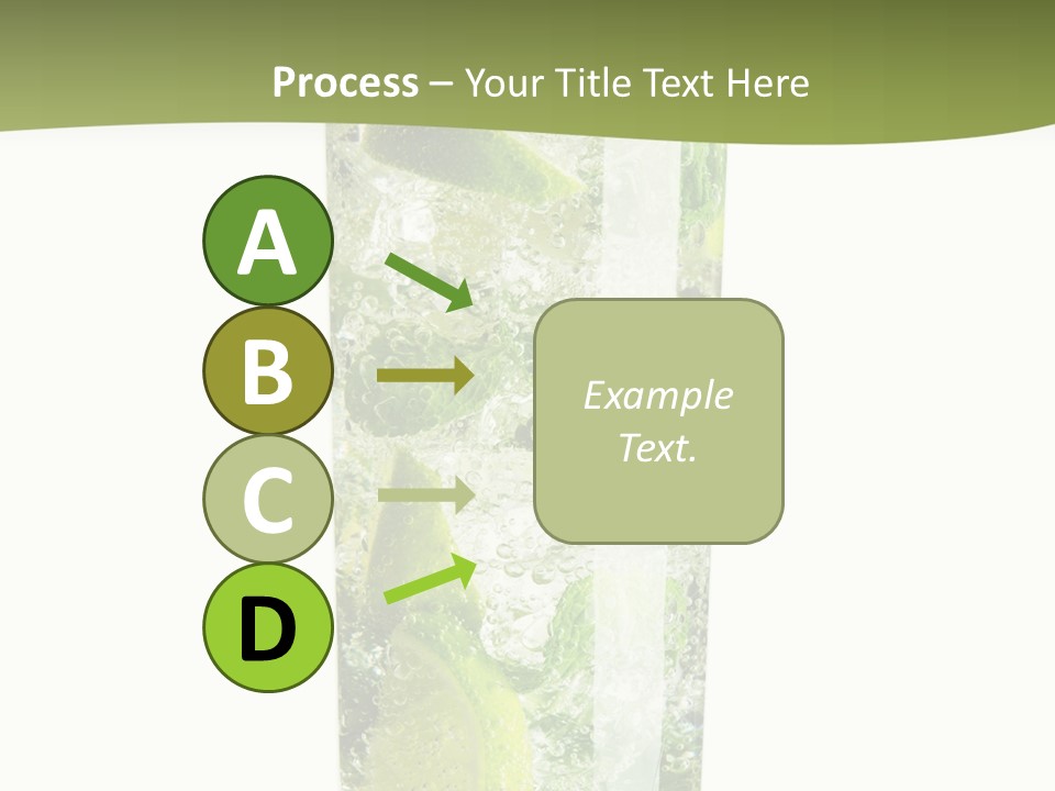 Tropical Fruit White PowerPoint Template