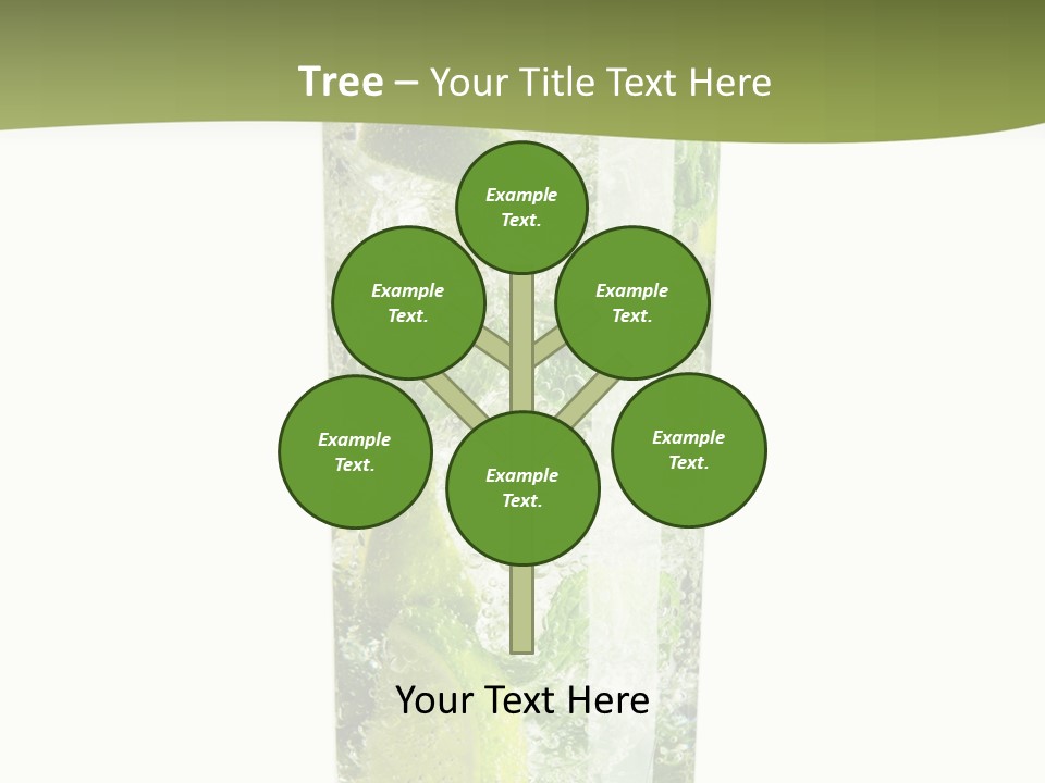 Tropical Fruit White PowerPoint Template