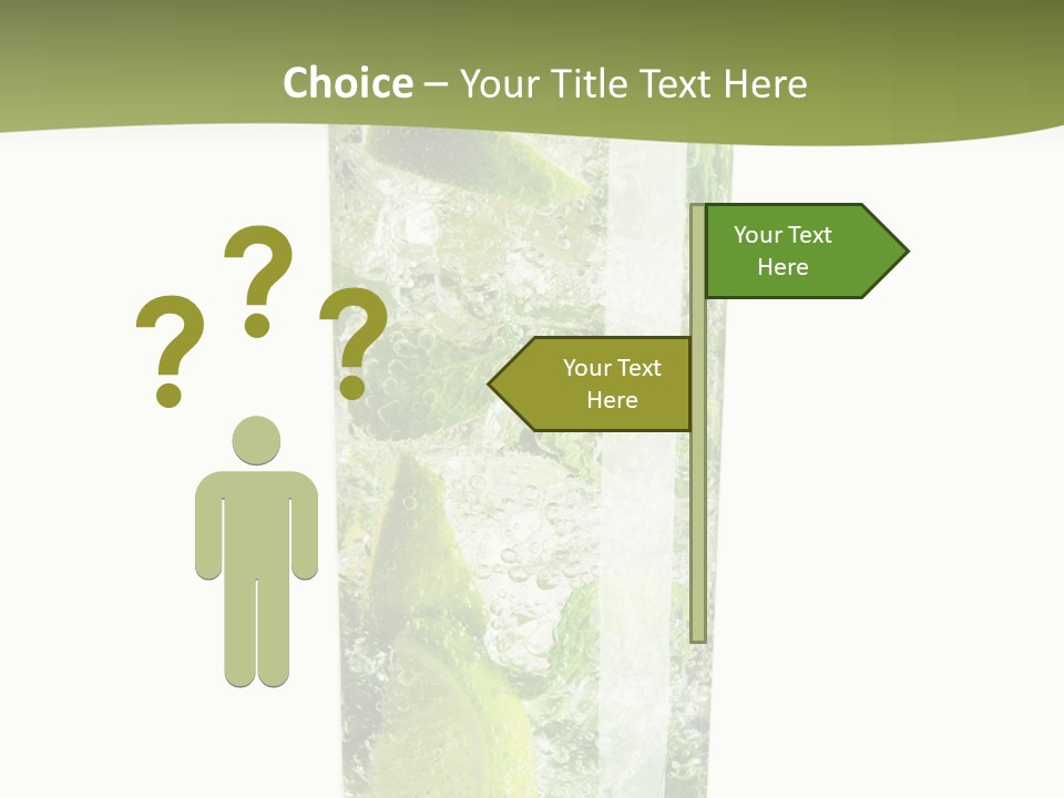 Tropical Fruit White PowerPoint Template