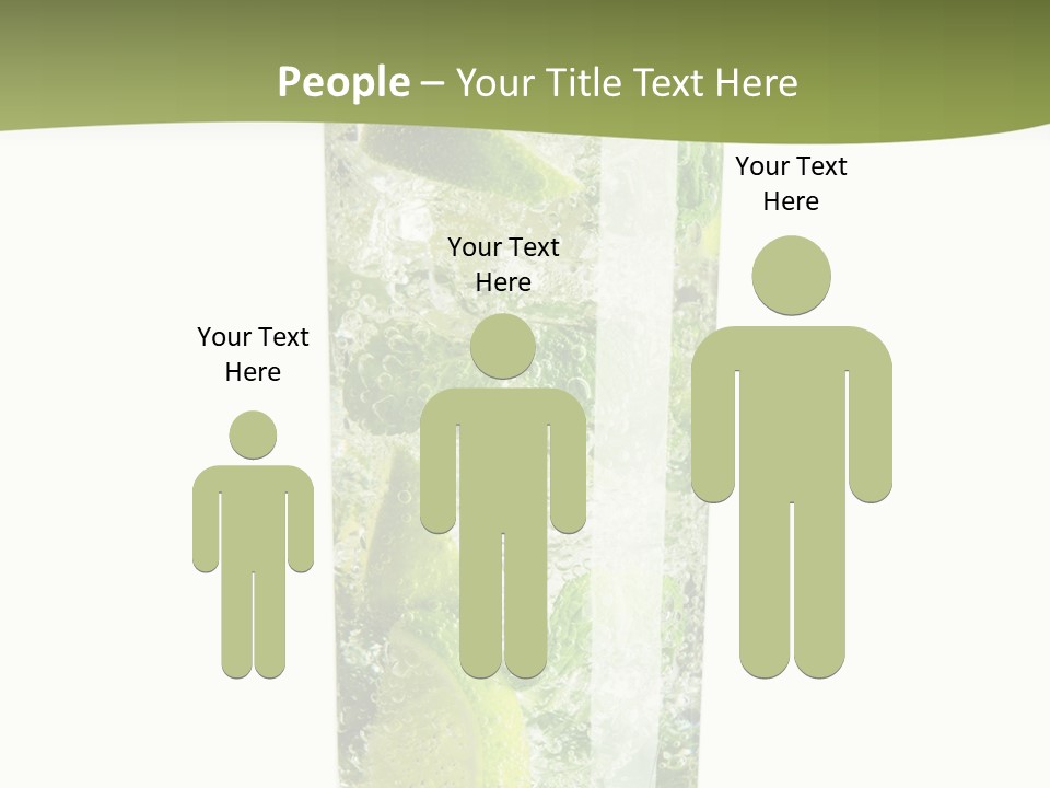 Tropical Fruit White PowerPoint Template