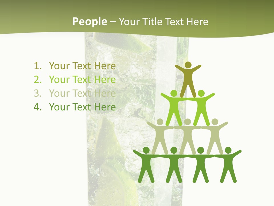 Tropical Fruit White PowerPoint Template