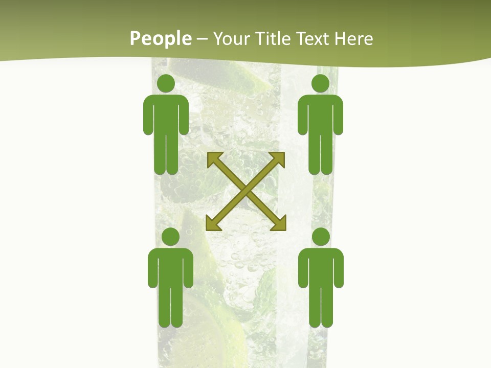 Tropical Fruit White PowerPoint Template