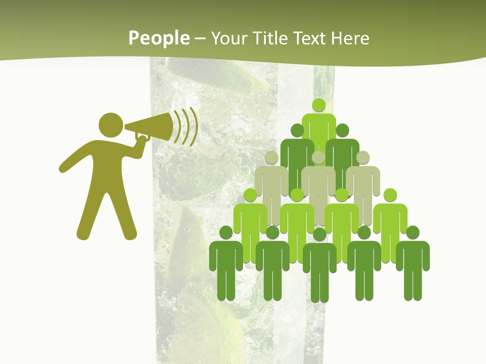 Tropical Fruit White PowerPoint Template