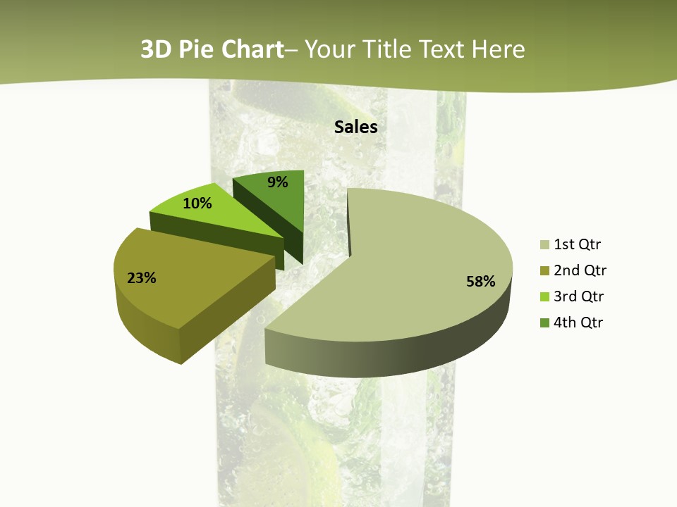Tropical Fruit White PowerPoint Template