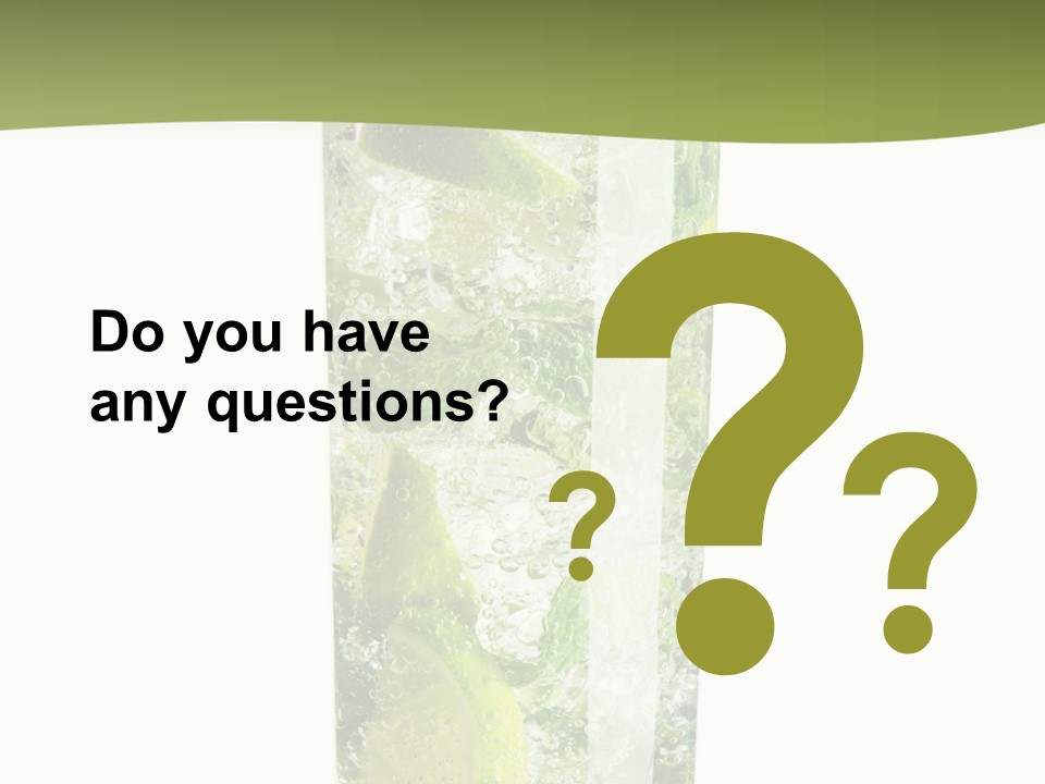 Tropical Fruit White PowerPoint Template