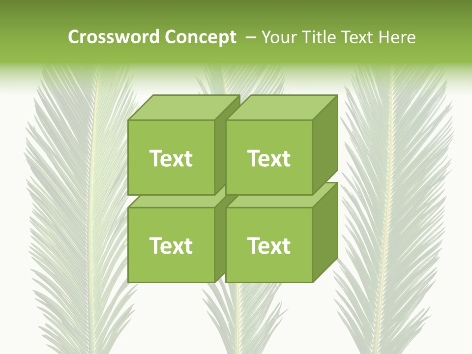 Botany Three Stem PowerPoint Template