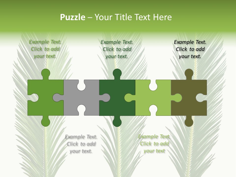 Botany Three Stem PowerPoint Template