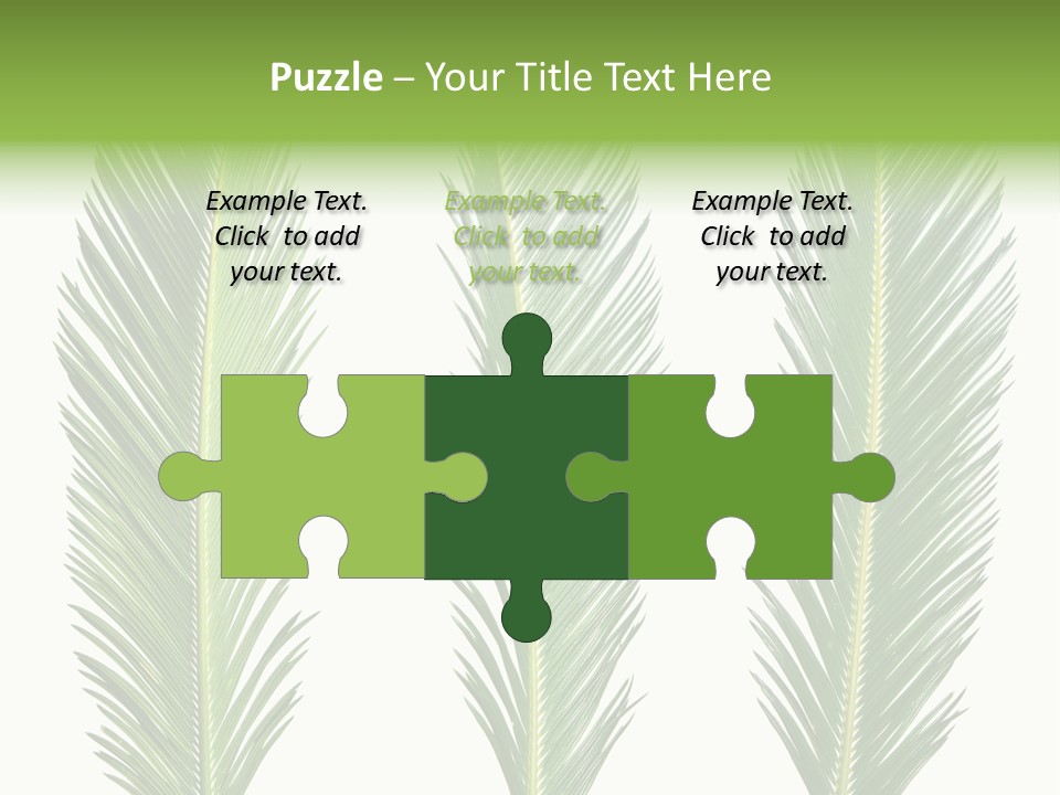 Botany Three Stem PowerPoint Template