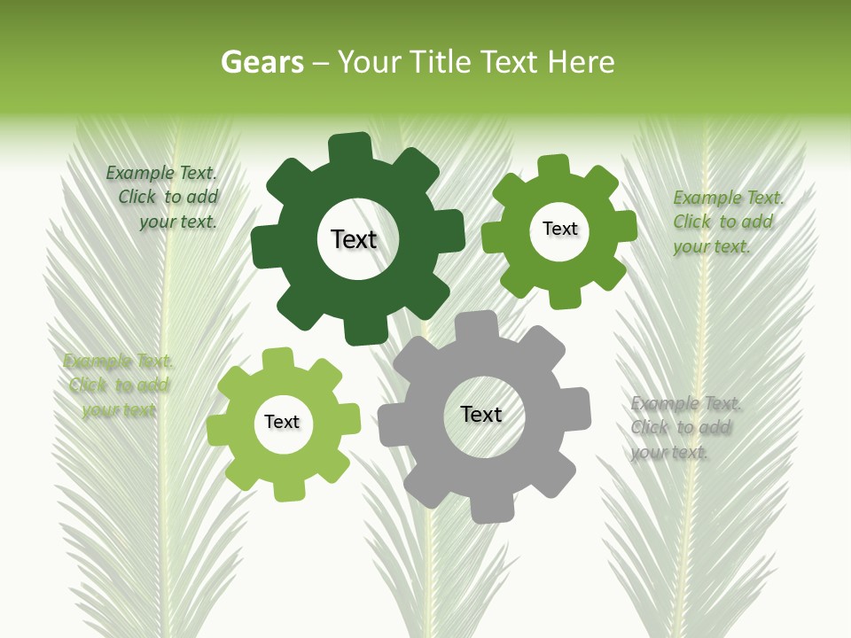 Botany Three Stem PowerPoint Template
