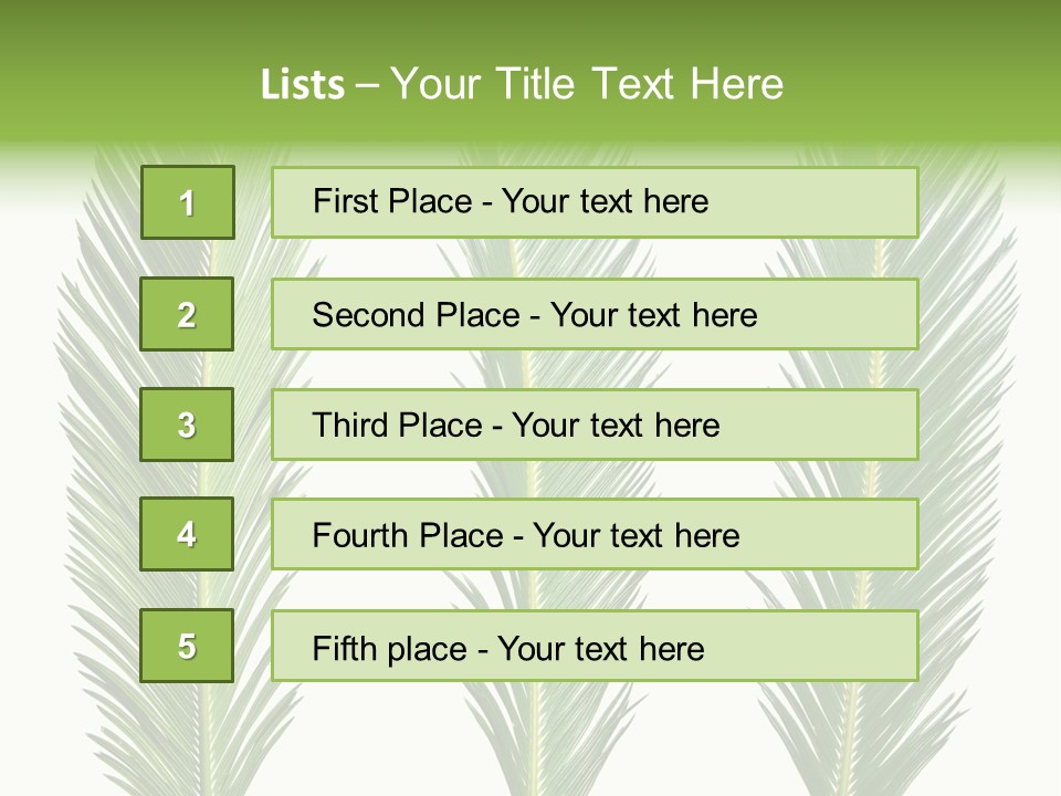 Botany Three Stem PowerPoint Template
