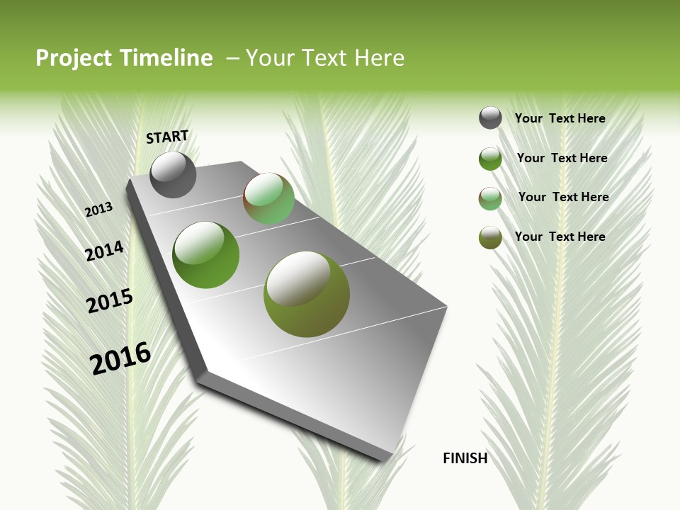 Botany Three Stem PowerPoint Template