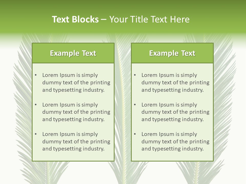 Botany Three Stem PowerPoint Template