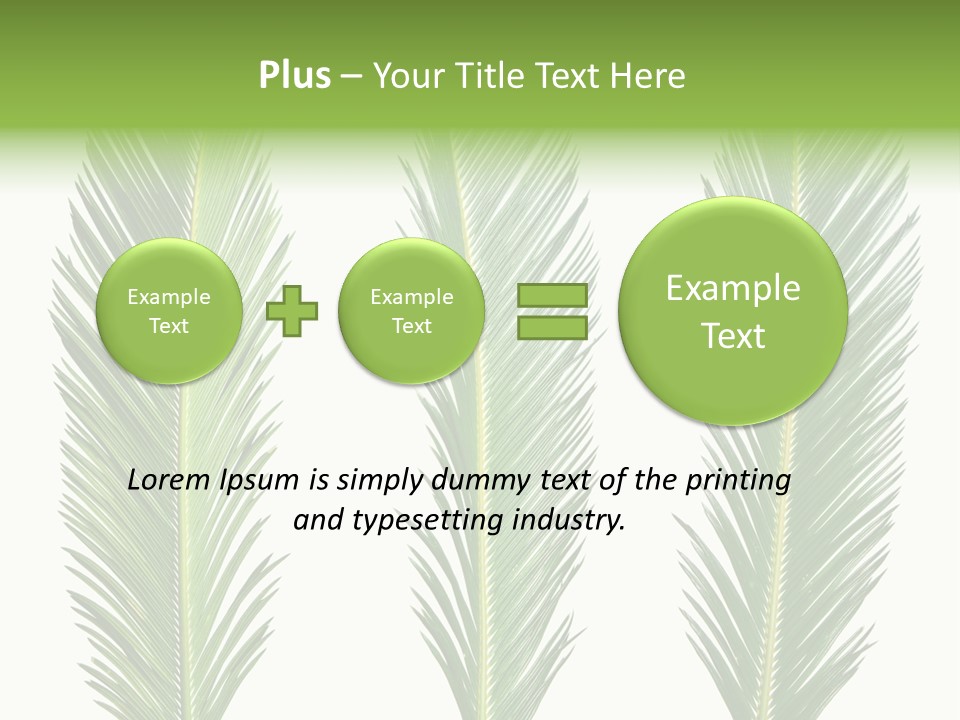 Botany Three Stem PowerPoint Template