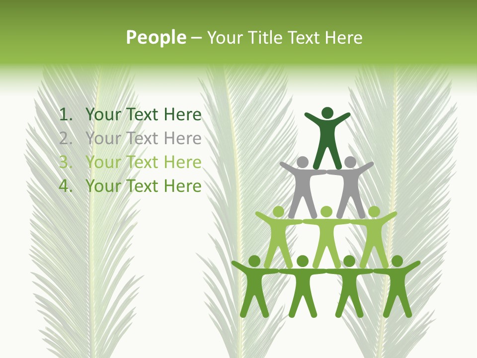 Botany Three Stem PowerPoint Template