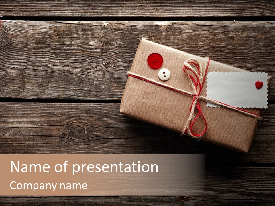 Thread Label Card PowerPoint Template