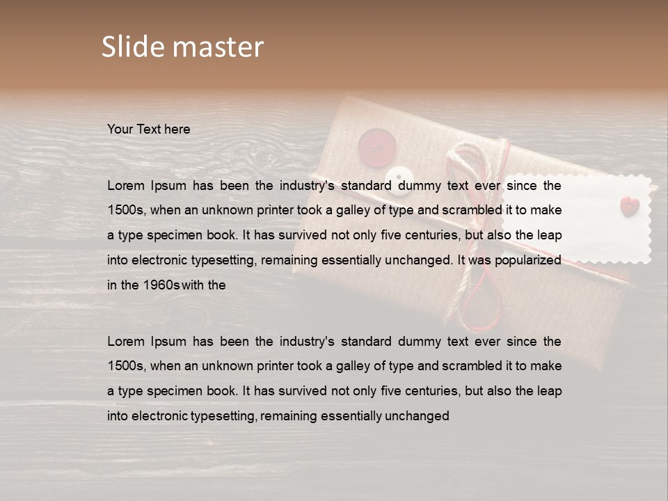 Thread Label Card PowerPoint Template