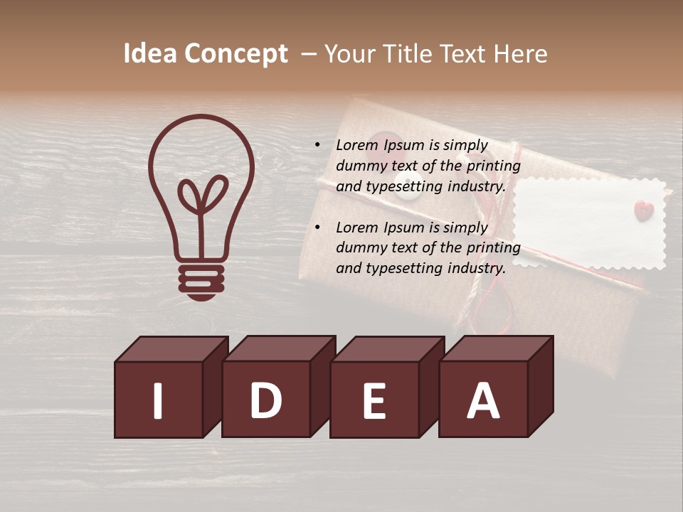 Thread Label Card PowerPoint Template
