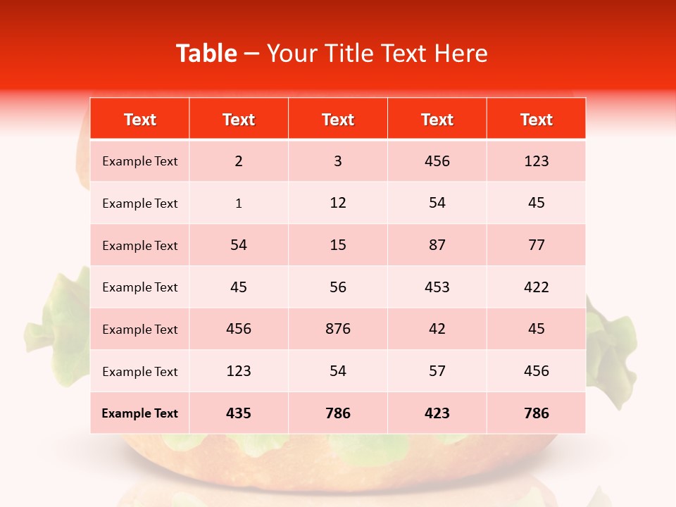 Nutrition Salad Classic PowerPoint Template