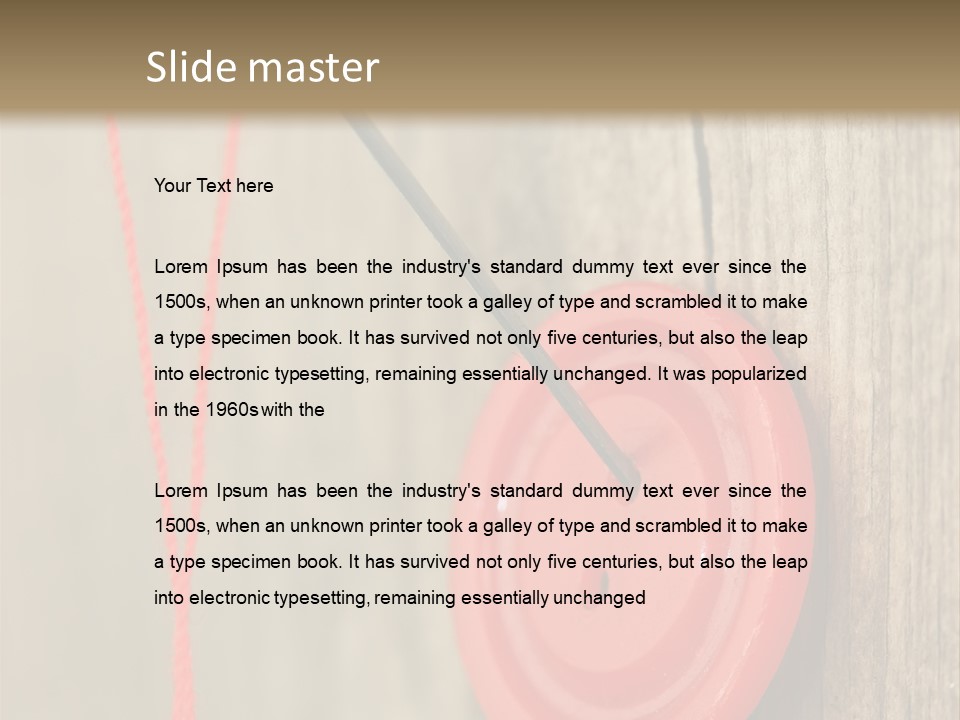 Round Needle Clothing PowerPoint Template