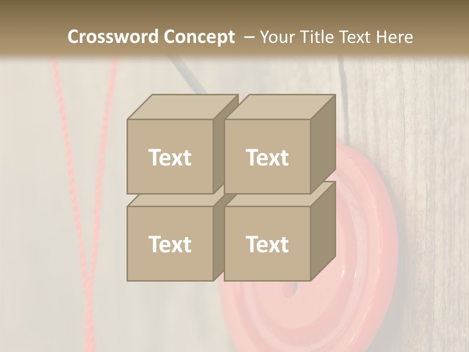 Round Needle Clothing PowerPoint Template