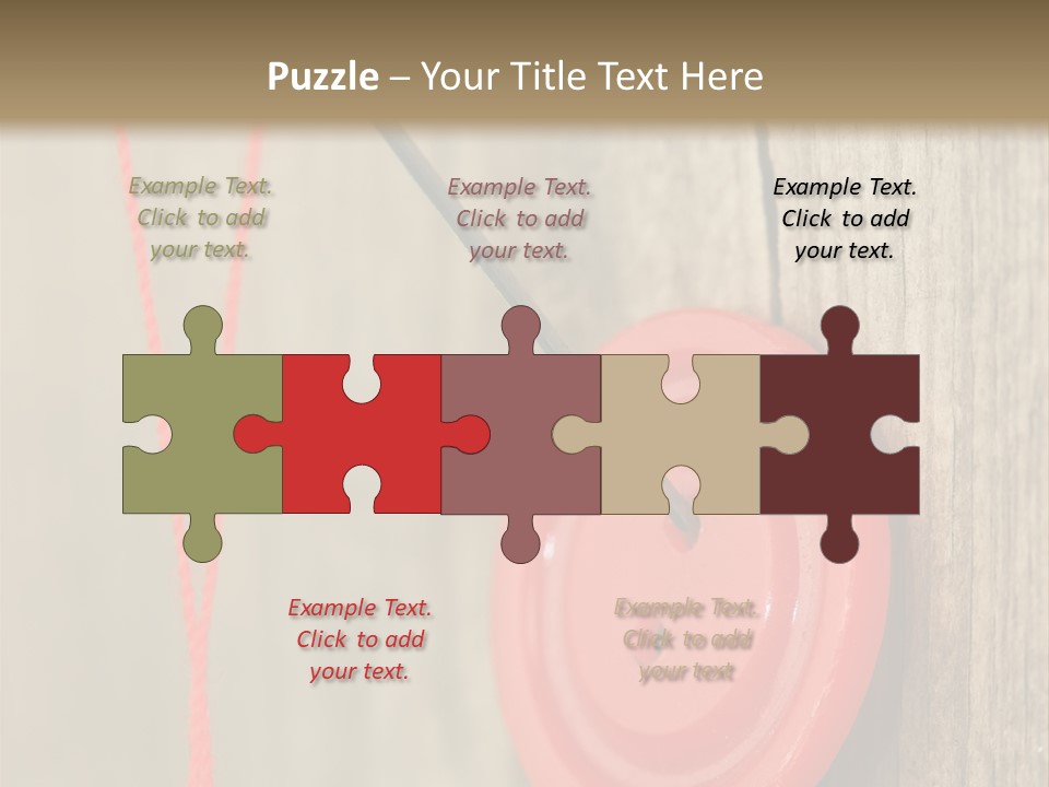 Round Needle Clothing PowerPoint Template